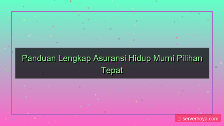 ilustrasi Asuransi hidup murni