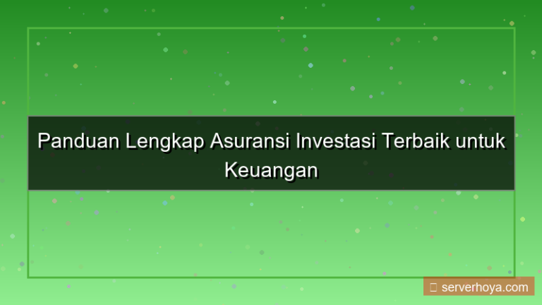 ilustrasi Asuransi investasi