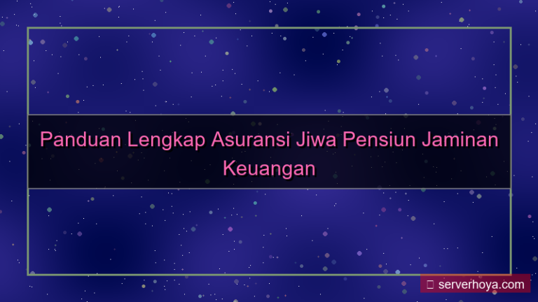 Asuransi jiwa pensiun