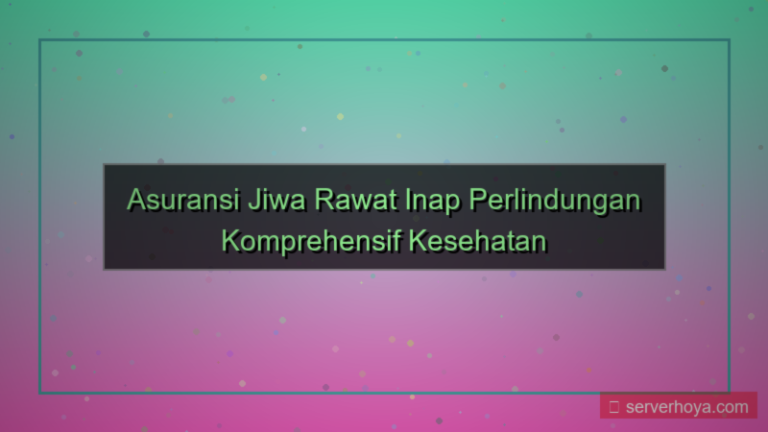 tampilan Asuransi jiwa rawat inap