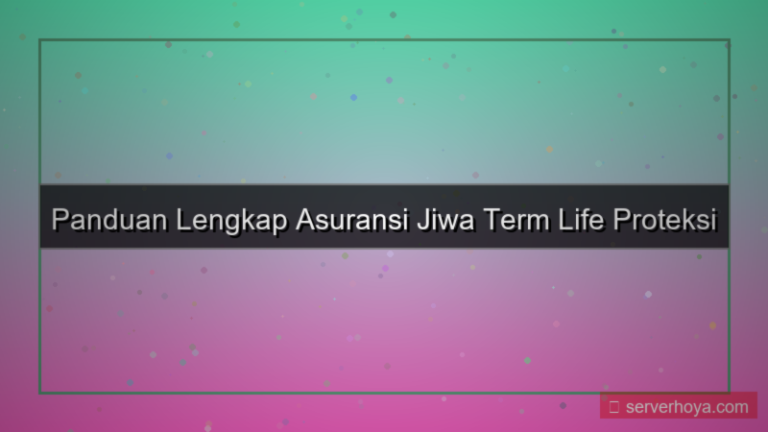 tampilan Asuransi jiwa term life