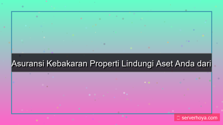 Asuransi kebakaran properti