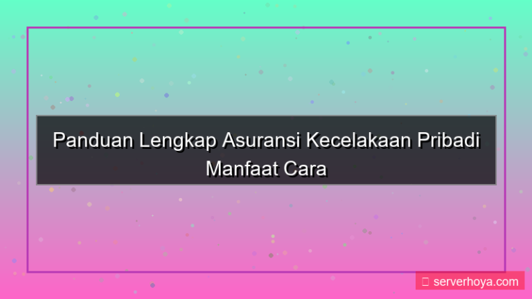 Asuransi kecelakaan pribadi