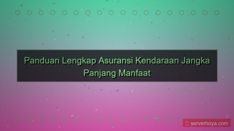desain Asuransi kendaraan jangka panjang