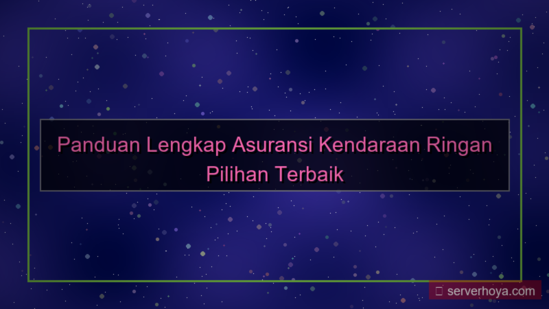 konten Asuransi kendaraan ringan
