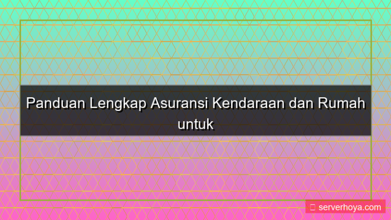 visual Asuransi kendaraan rumah