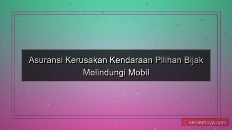 ilustrasi Asuransi kerusakan kendaraan