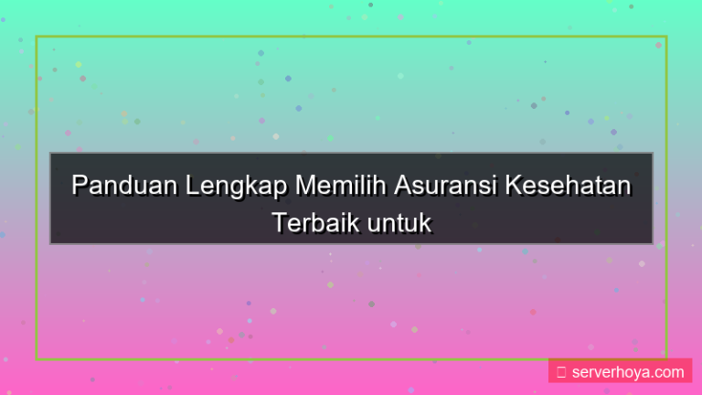 Asuransi kesehatan seluruh keluarga