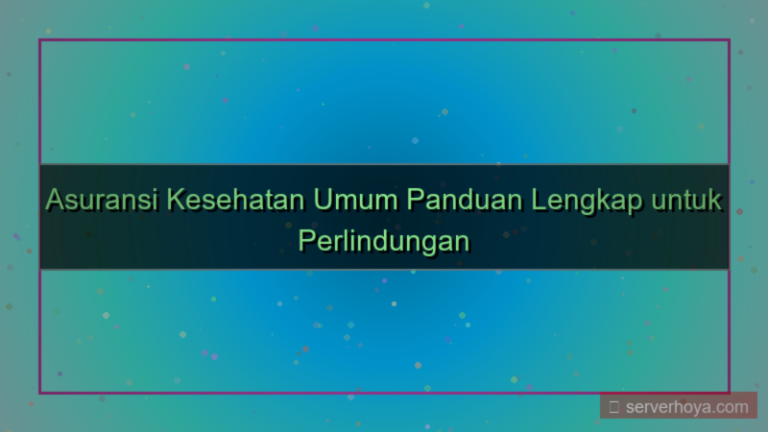 Asuransi kesehatan umum