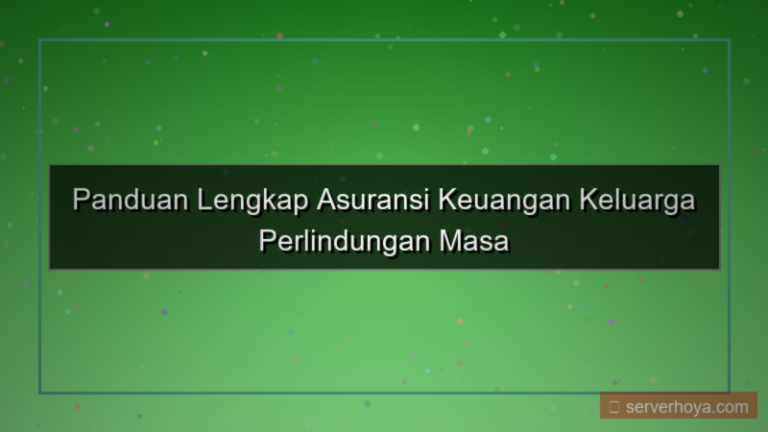 visual Asuransi keuangan keluarga