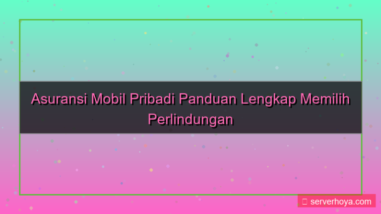 tampilan Asuransi mobil pribadi