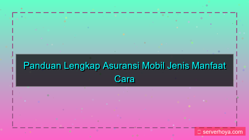 ilustrasi Asuransi mobil