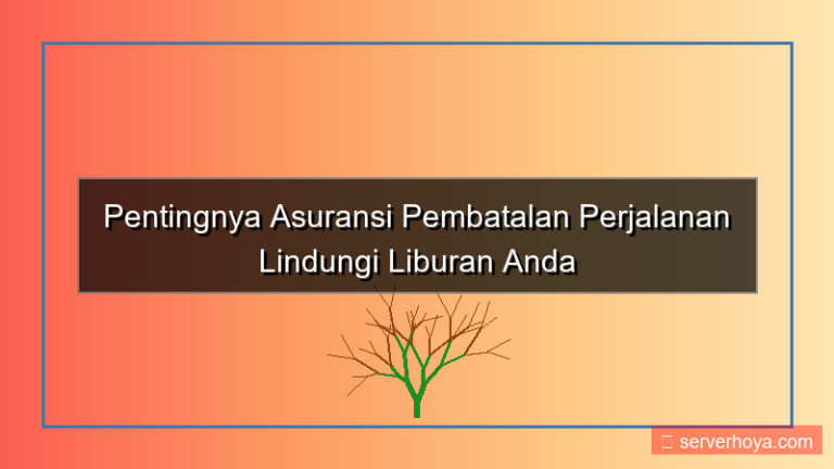 gambar Asuransi pembatalan perjalanan