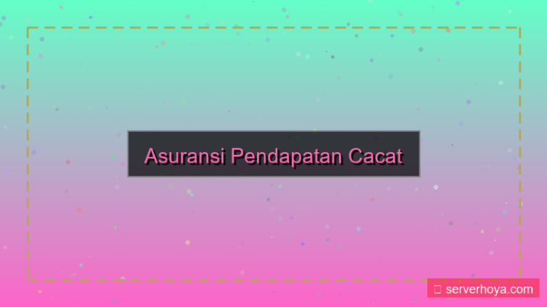 Asuransi pendapatan cacat