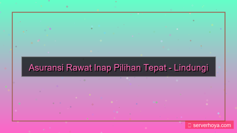 gambar Asuransi perawatan rawat inap