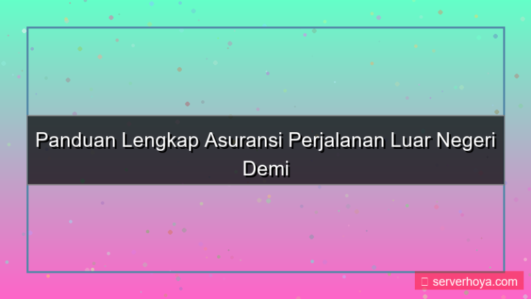 Asuransi perjalanan luar negeri
