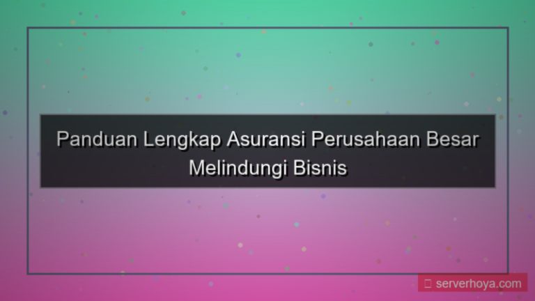 tampilan Asuransi perusahaan besar