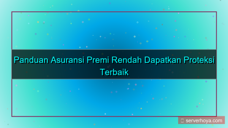visual Asuransi premi rendah