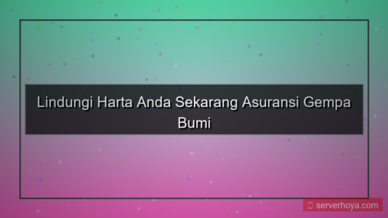 Asuransi risiko gempa bumi