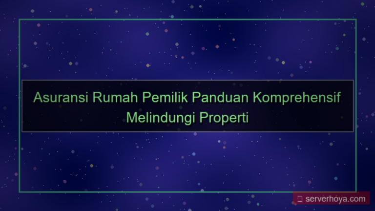 visual Asuransi rumah pemilik