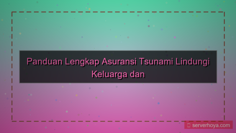 konten Asuransi tsunami