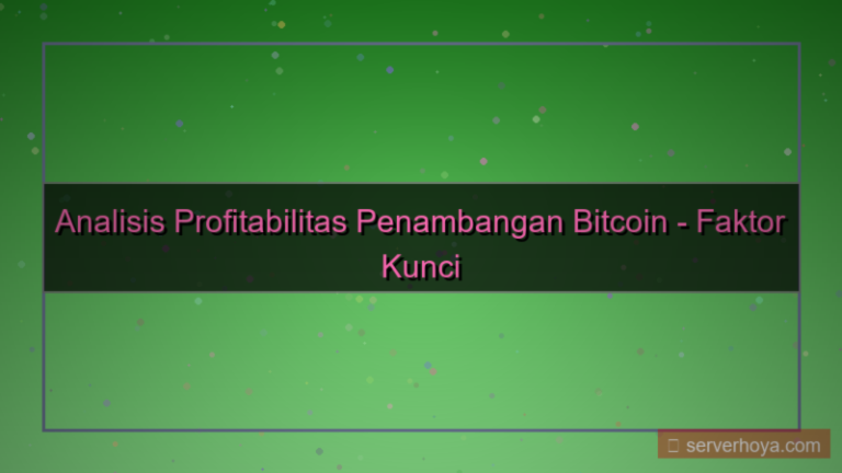 ilustrasi Bitcoin mining profitability