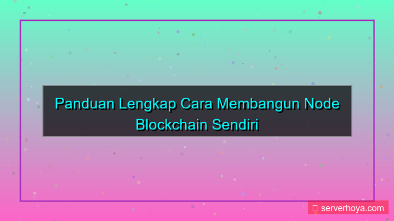 gambar Blockchain node setup