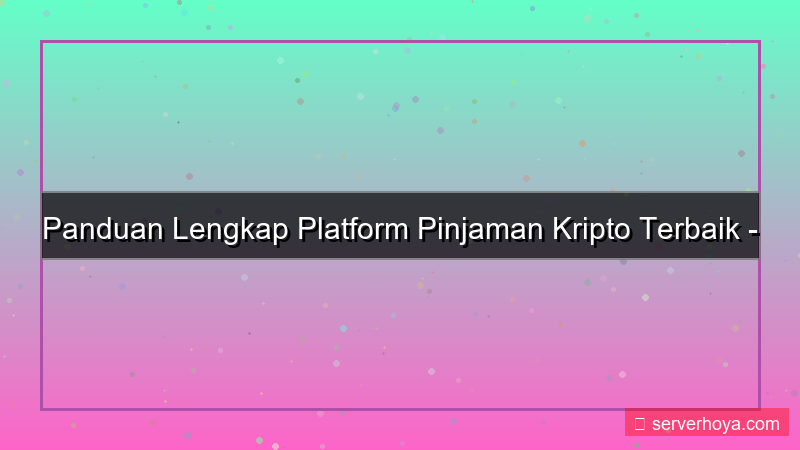 desain Crypto lending platforms