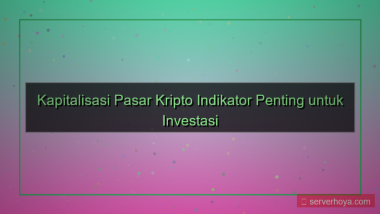 ilustrasi Crypto market capitalization