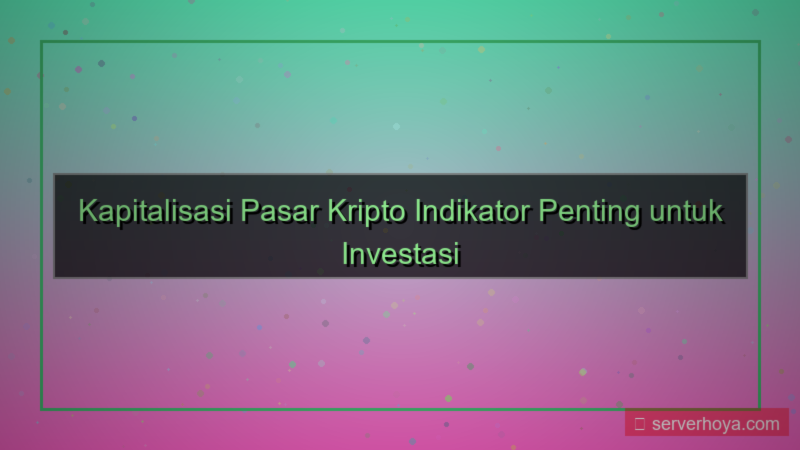 ilustrasi Crypto market capitalization