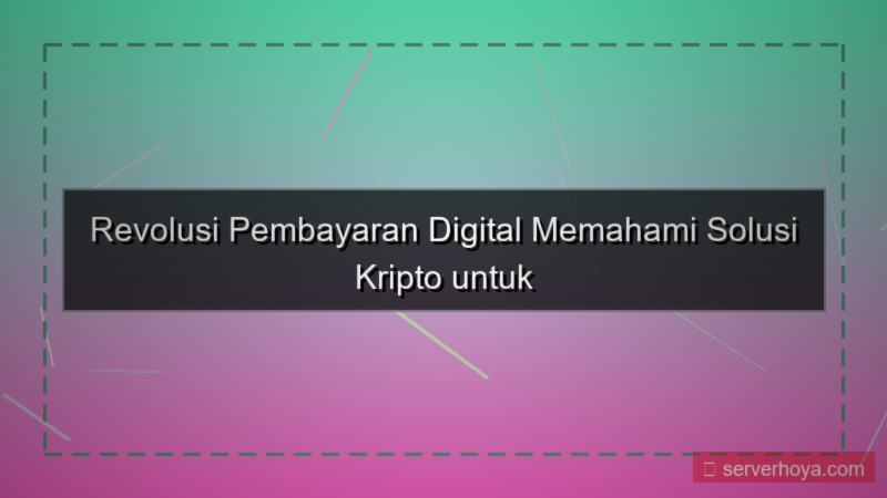 Crypto payment solutions