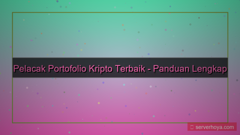 Crypto portfolio tracker