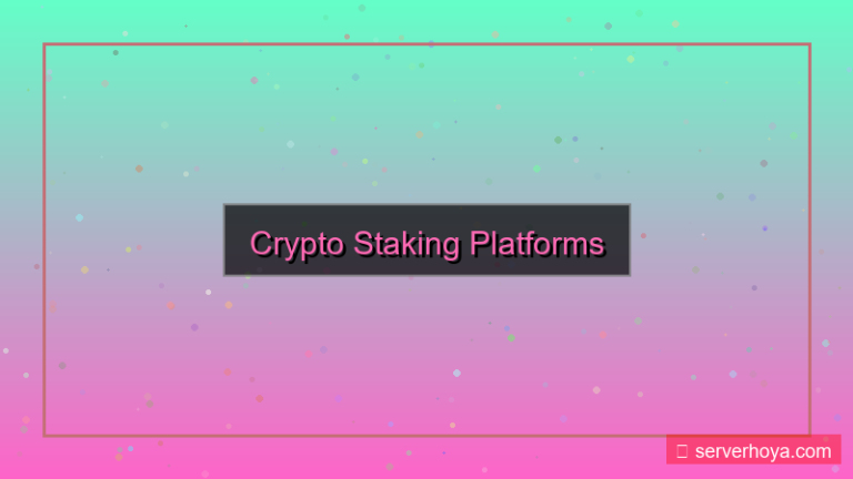 tampilan Crypto staking platforms