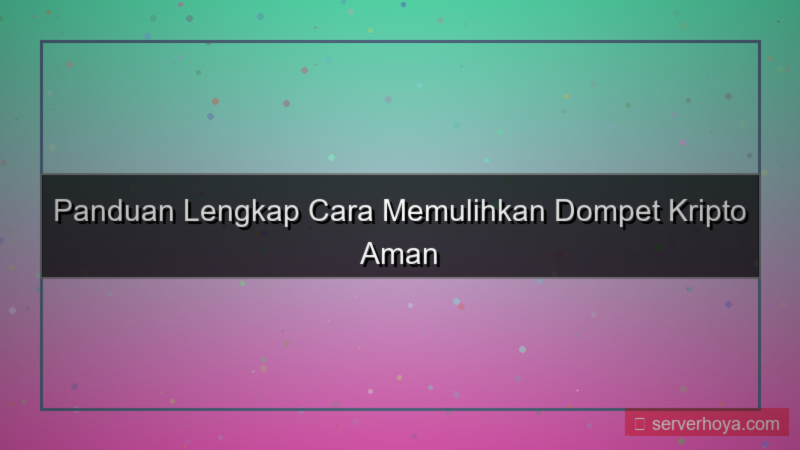 desain Crypto wallet recovery