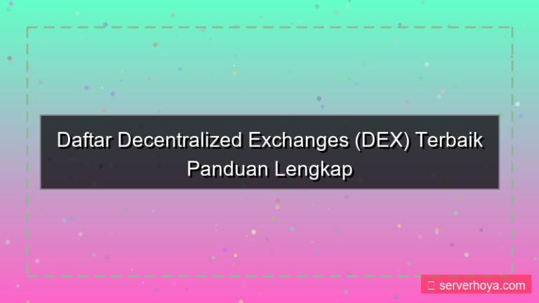 Decentralized exchanges list
