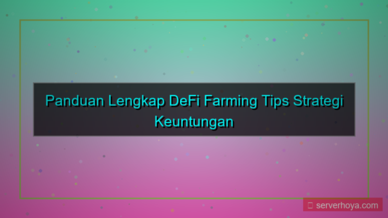 DeFi farming tips