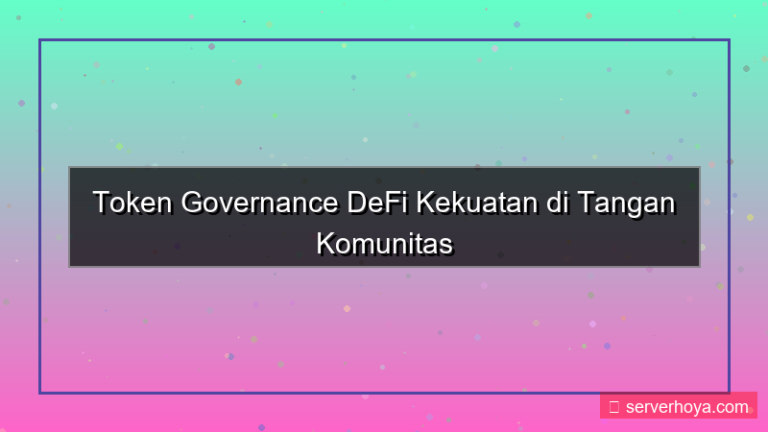DeFi governance tokens