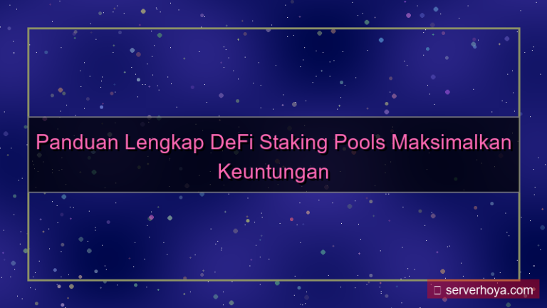 DeFi staking pools