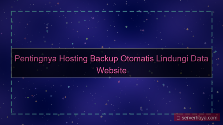konten Hosting backup otomatis