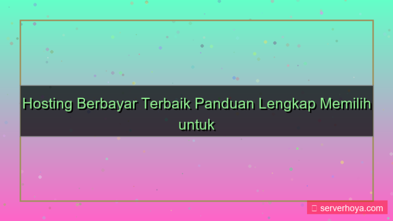 desain Hosting berbayar terbaik