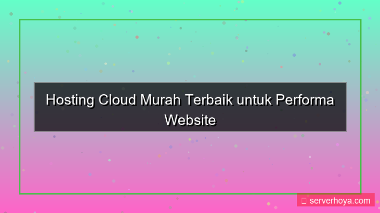 konten Hosting cloud murah