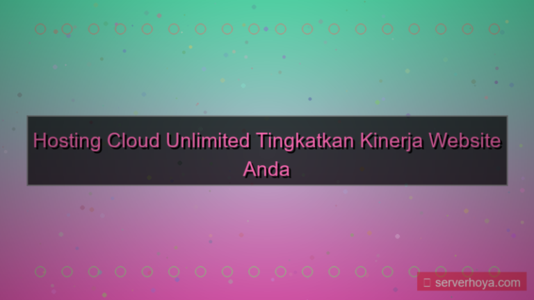 ilustrasi Hosting cloud unlimited