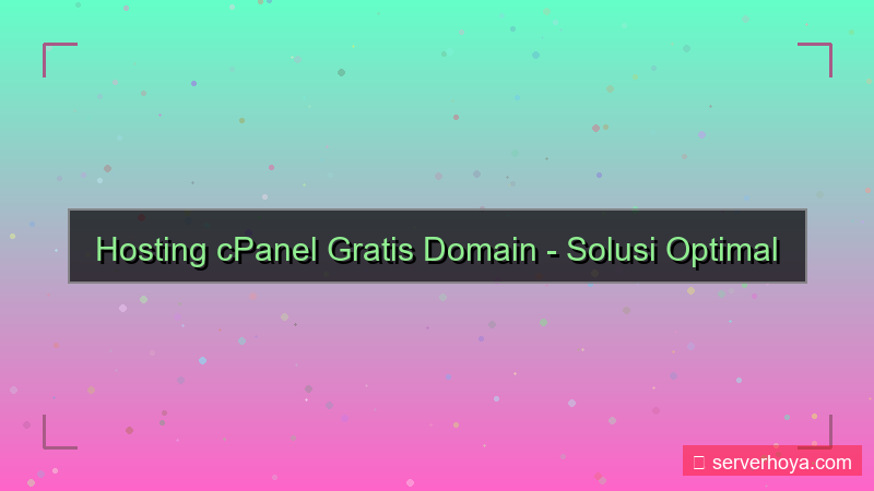 Hosting cPanel dengan domain gratis