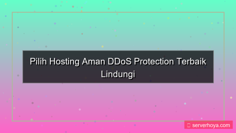 gambar Hosting dengan DDoS protection