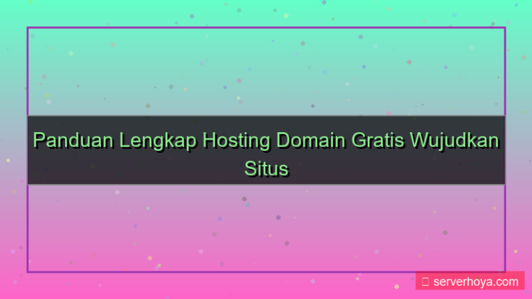 tampilan Hosting dengan domain gratis