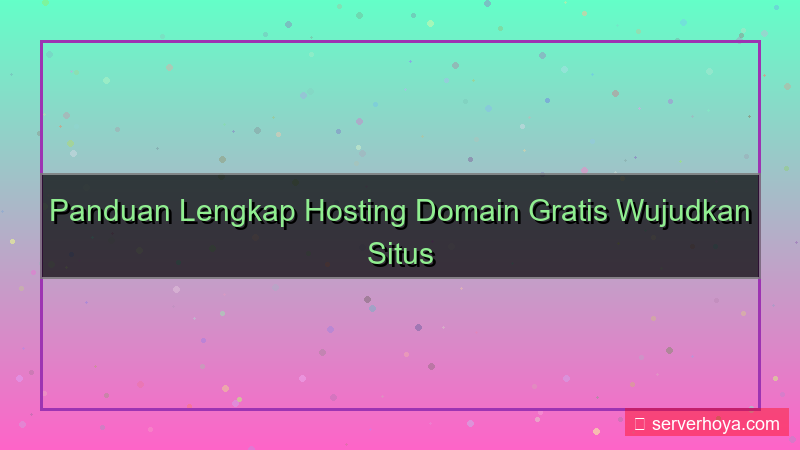 tampilan Hosting dengan domain gratis