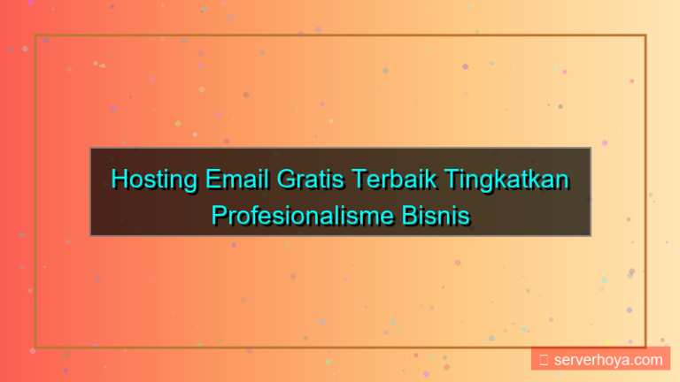 desain Hosting dengan email gratis