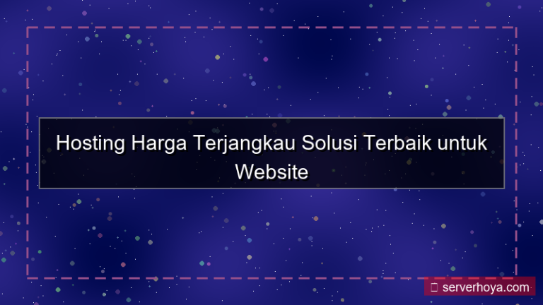 tampilan Hosting dengan harga terjangkau