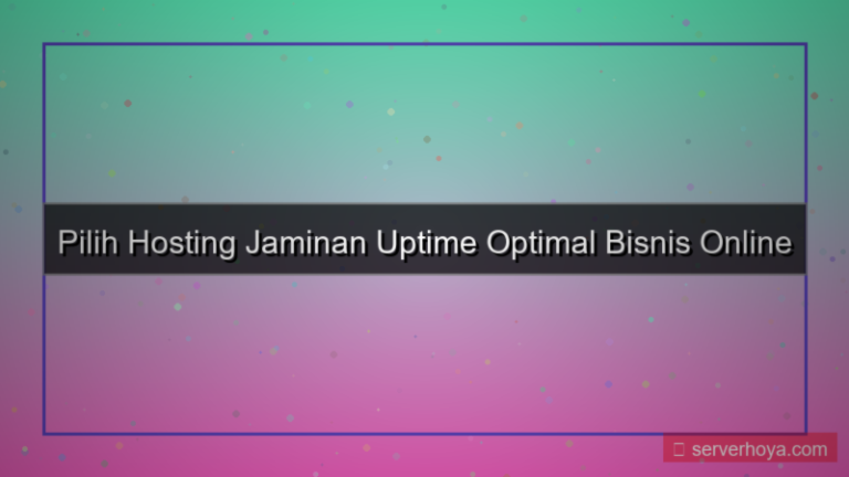 Hosting dengan jaminan uptime