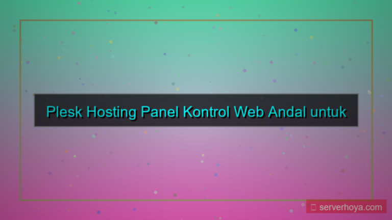 konten Hosting dengan kontrol panel Plesk